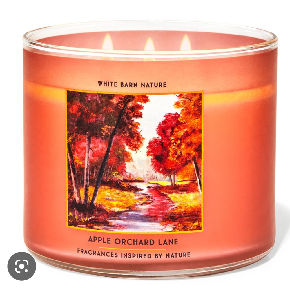 🍎 BBW Apple Orchard Lane 3-Wick Candle NEW